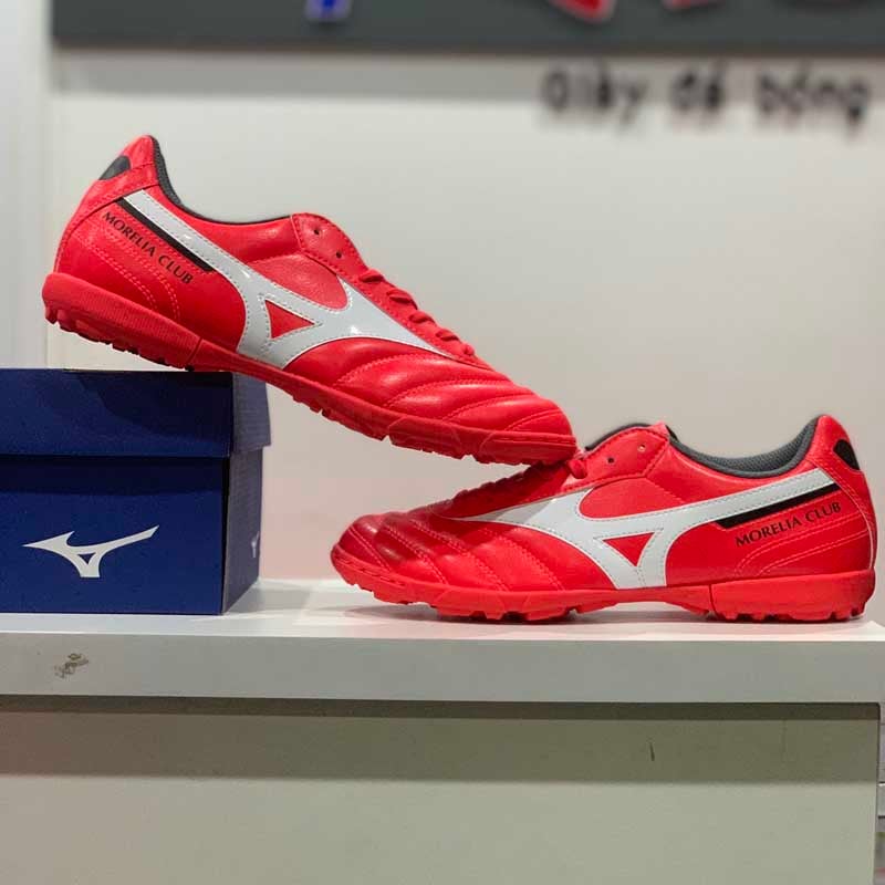 Mizuno Morelia II Club As - P1GD201660  Màu Đỏ Trắng